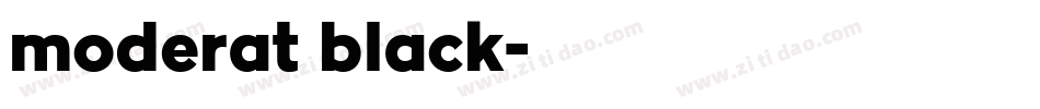 moderat black字体转换